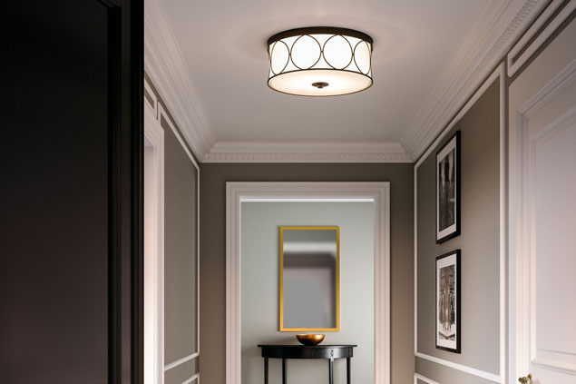 hallway with Ceiling light
