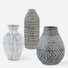  17716 - Natchez Geometric Vases, S/3