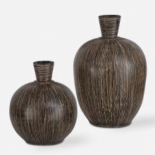  17116 - Islander Black Vases S/2